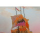 Bead Embroidery Kit on Art Canvas "On the waves"
