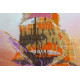 Bead Embroidery Kit on Art Canvas "On the waves"