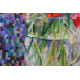 Bead Embroidery Kit on Art Canvas "Anemone"
