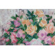 Bead Embroidery Kit on Art Canvas "Pink gauze"