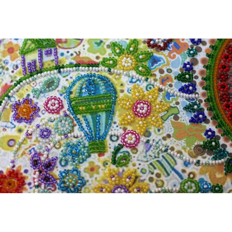 Bead Embroidery Kit on Art Canvas "Dream way"
