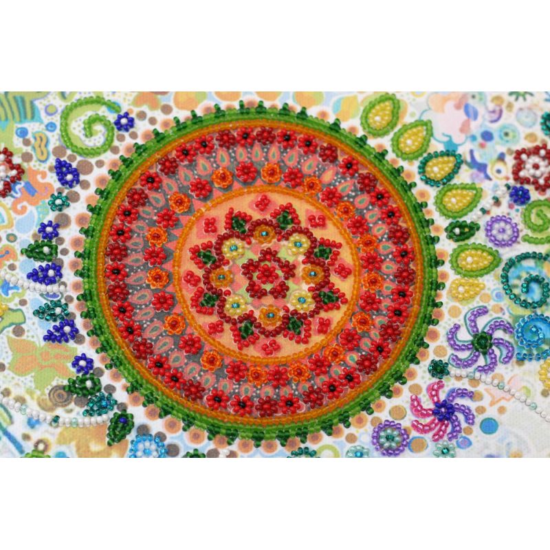 Bead Embroidery Kit on Art Canvas "Dream way"
