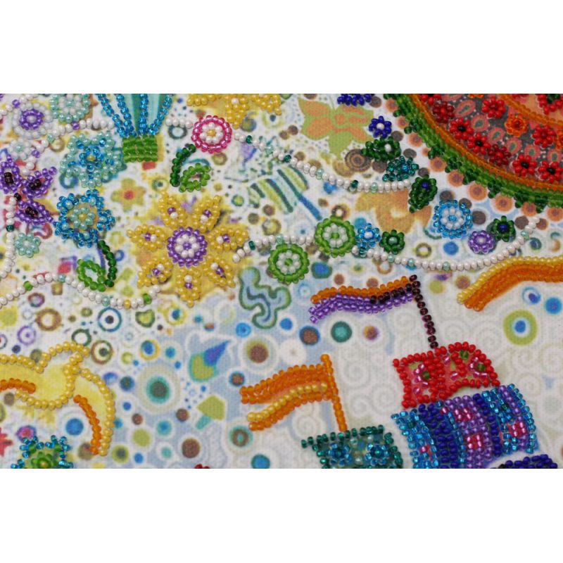 Bead Embroidery Kit on Art Canvas "Dream way"