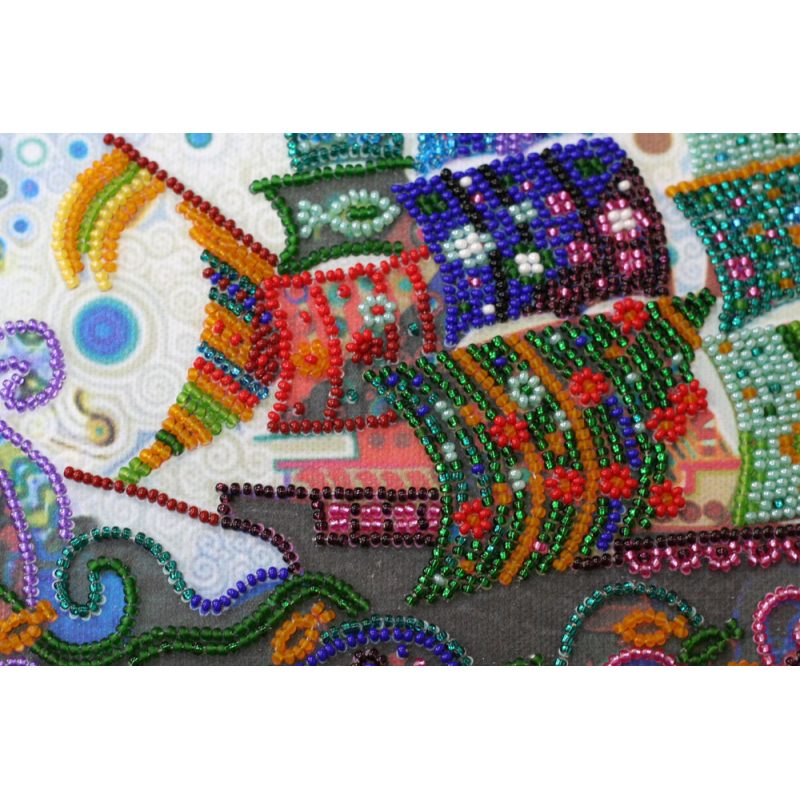 Bead Embroidery Kit on Art Canvas "Dream way"
