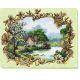 Bead Embroidery Kit on Art Canvas "Watery waste"