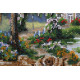 Bead Embroidery Kit on Art Canvas "Watery waste"