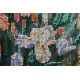 Bead Embroidery Kit on Art Canvas "Morning garden"