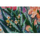 Bead Embroidery Kit on Art Canvas "Morning garden"