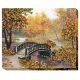 Bead Embroidery Kit on Art Canvas "Gold of Autumn"