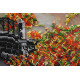 Bead Embroidery Kit on Art Canvas "Gold of Autumn"