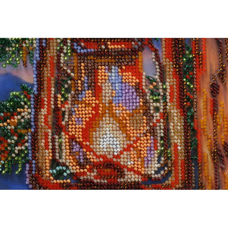 Bead Embroidery Kit on Art Canvas "High tea"