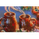 Bead Embroidery Kit on Art Canvas "High tea"