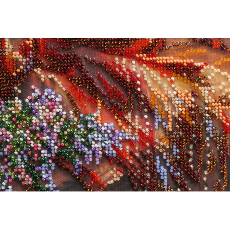 Bead Embroidery Kit on Art Canvas "High tea"