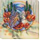 Bead Embroidery Kit on Art Canvas "Summer water colors-2"
