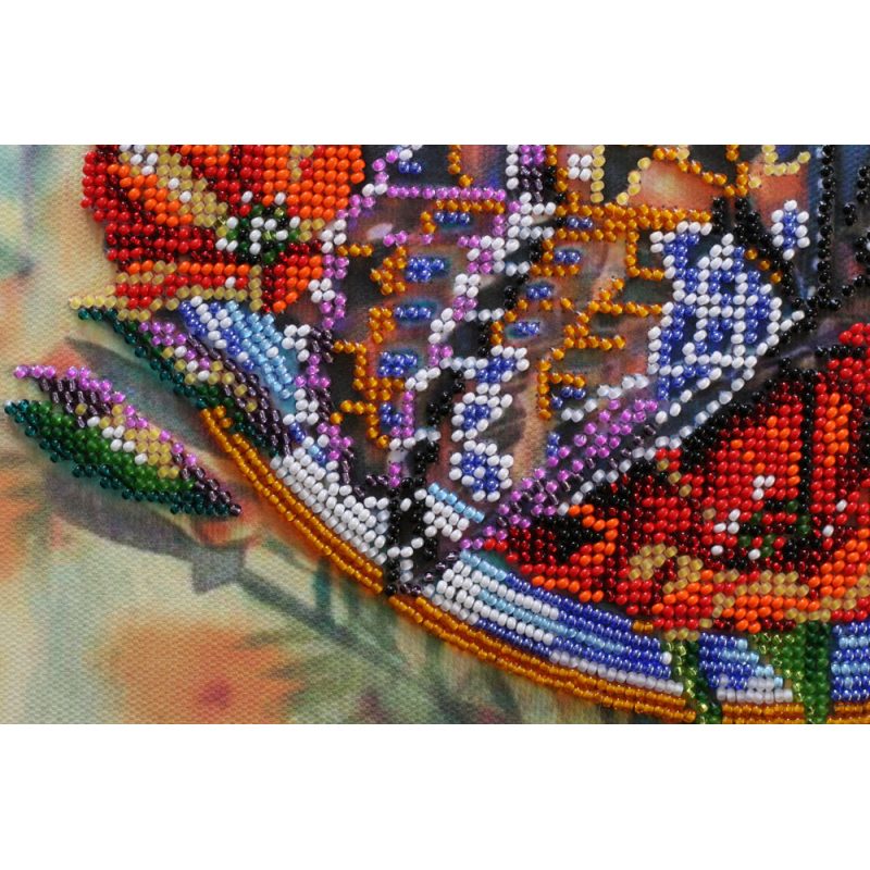 Bead Embroidery Kit on Art Canvas "Summer water colors-2"