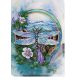 Bead Embroidery Kit on Art Canvas "Summer water colors-3"