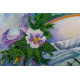 Bead Embroidery Kit on Art Canvas "Summer water colors-3"