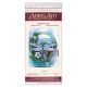 Bead Embroidery Kit on Art Canvas "Summer water colors-3"