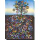 Bead Embroidery Kit on Art Canvas "Money Tree"