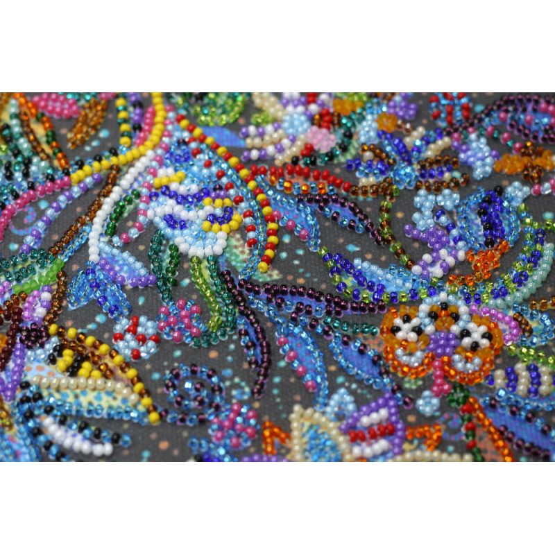 Bead Embroidery Kit on Art Canvas "Money Tree"