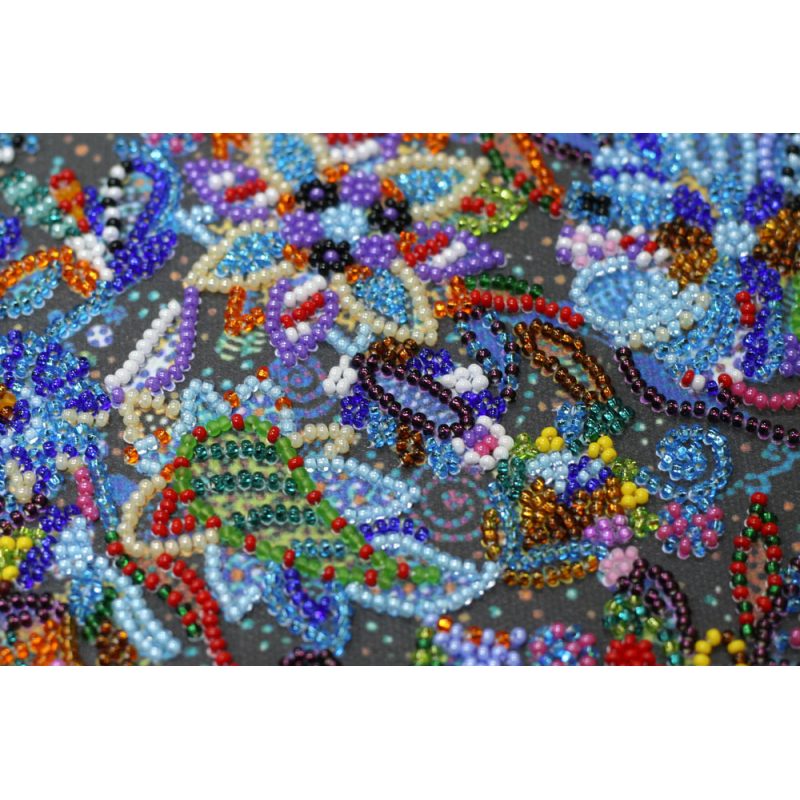 Bead Embroidery Kit on Art Canvas "Money Tree"