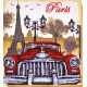 Bead Embroidery Kit on Art Canvas "Red and black"