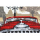 Bead Embroidery Kit on Art Canvas "Red and black"