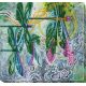 Bead Embroidery Kit on Art Canvas "Sparks over the lake"