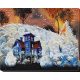 Bead Embroidery Kit on Art Canvas "Fluffy fog"