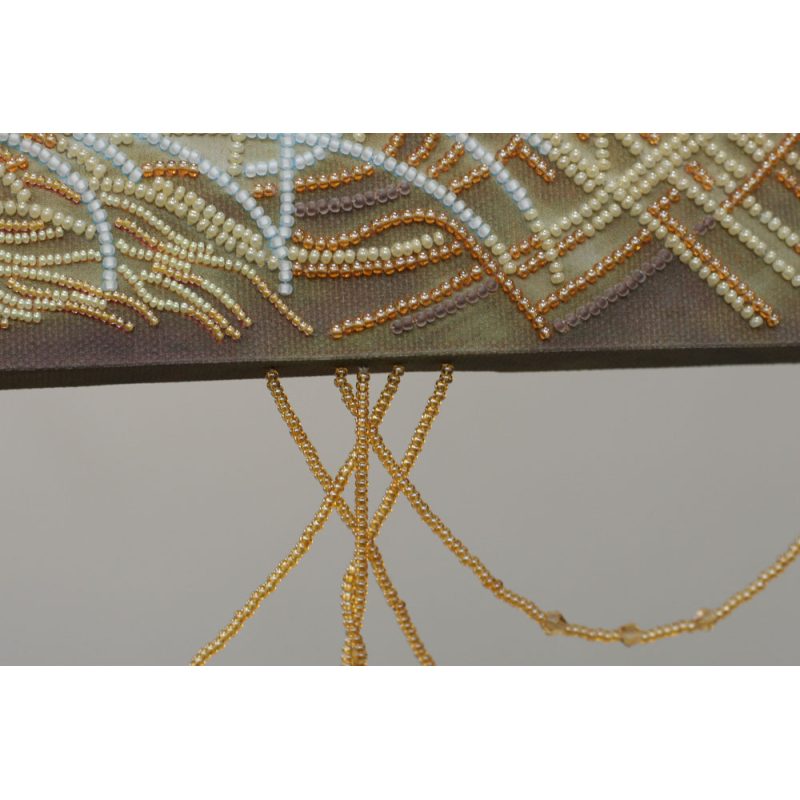 Bead Embroidery Kit on Art Canvas "Latte"