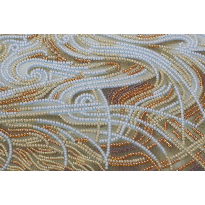 Bead Embroidery Kit on Art Canvas "Latte"