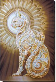 Bead Embroidery Kit on Art Canvas "Bast"
