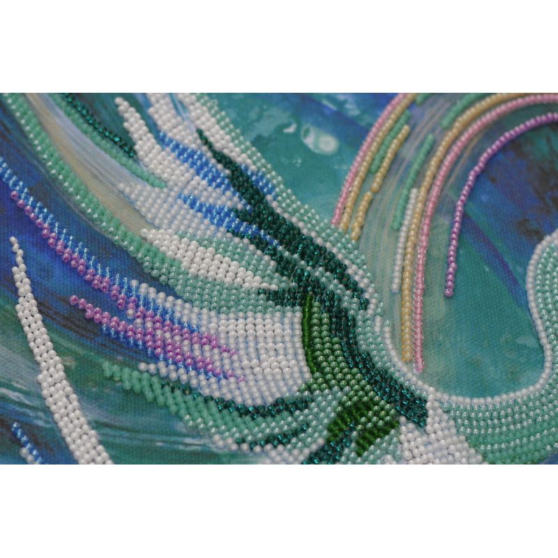 Bead Embroidery Kit on Art Canvas "Hover"