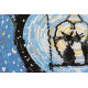 Bead Embroidery Kit on Art Canvas "Night rendezvous"