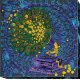 Bead Embroidery Kit on Art Canvas "Magic gramophone"