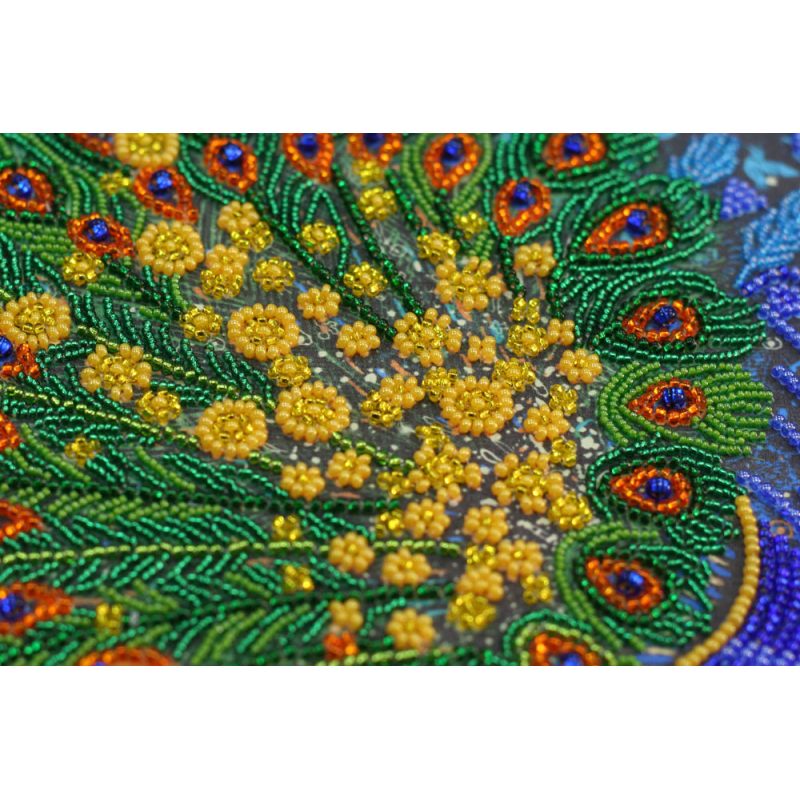 Bead Embroidery Kit on Art Canvas "Magic gramophone"
