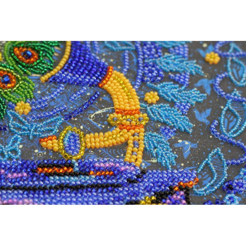 Bead Embroidery Kit on Art Canvas "Magic gramophone"