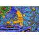 Bead Embroidery Kit on Art Canvas "Magic gramophone"