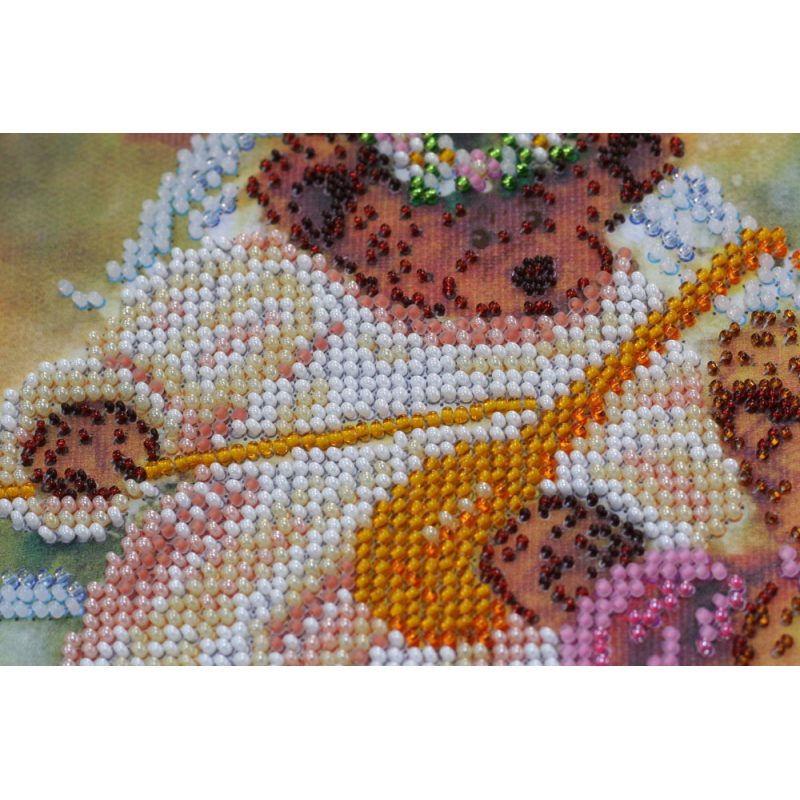 Bead Embroidery Kit on Art Canvas "Bears-angels"