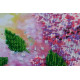 Bead Embroidery Kit on Art Canvas "Lilac still life"