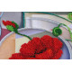 Bead Embroidery Kit on Art Canvas "Morpheus Flowers"