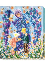 Bead Embroidery Kit on Art Canvas "Berehynia"
