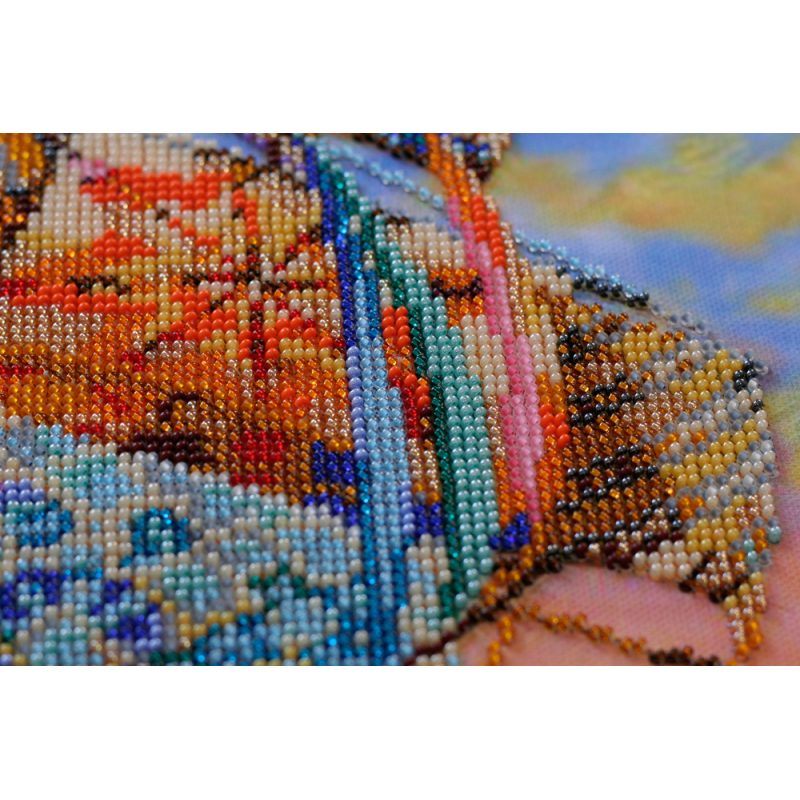 Bead Embroidery Kit on Art Canvas "Under full sail"