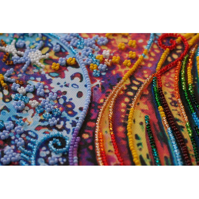 Bead Embroidery Kit on Art Canvas "Gift magician"