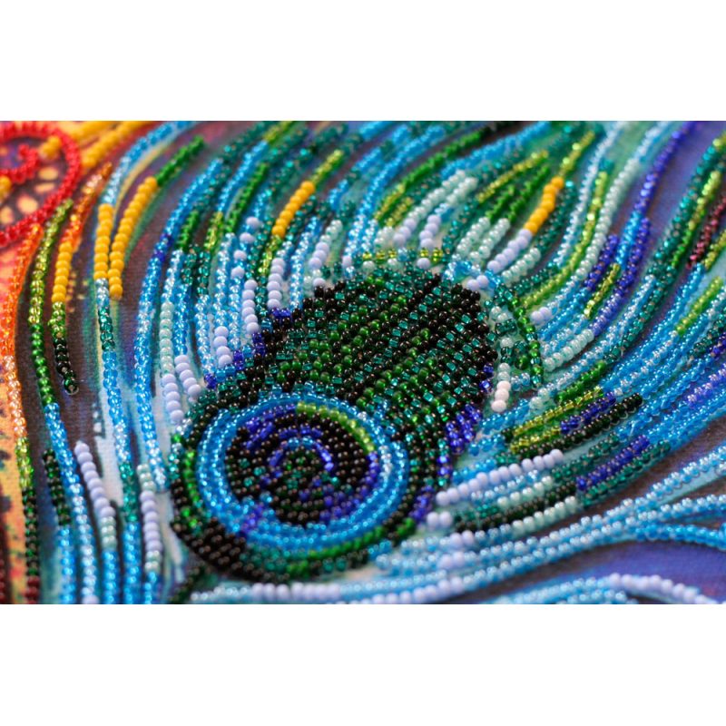 Bead Embroidery Kit on Art Canvas "Gift magician"