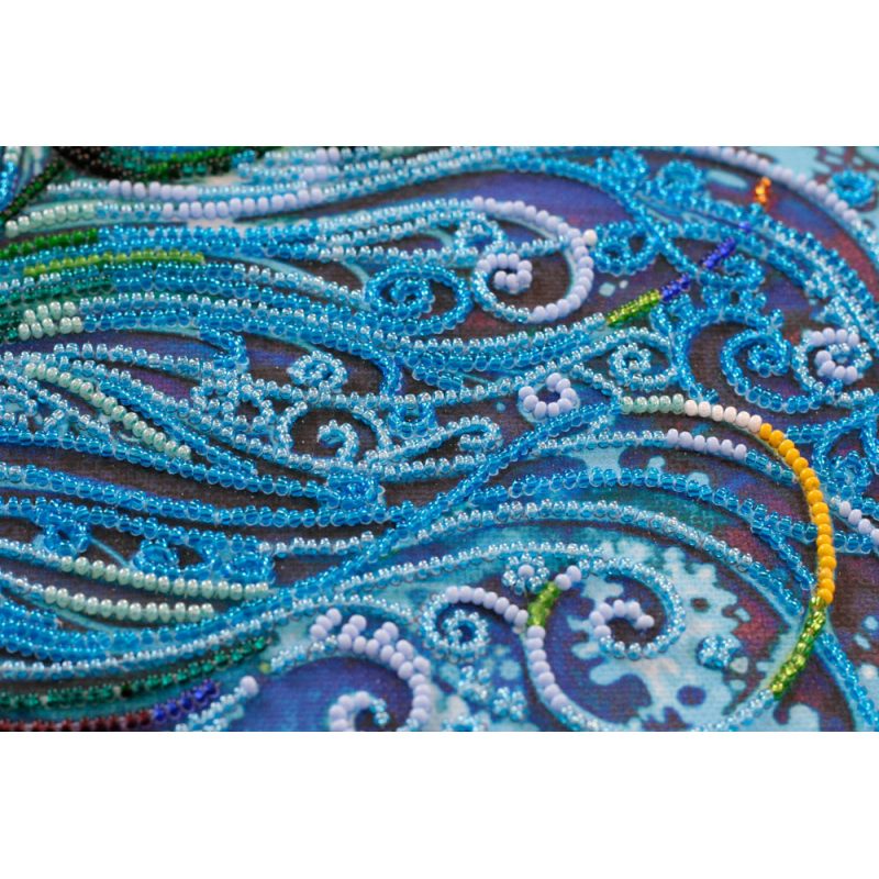 Bead Embroidery Kit on Art Canvas "Gift magician"