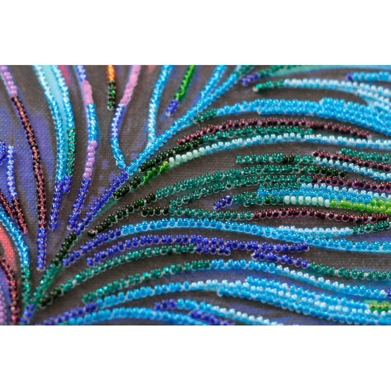 Bead Embroidery Kit on Art Canvas "Gift magician"