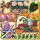 Bead Embroidery Kit on Art Canvas "Spring treasures"