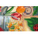 Bead Embroidery Kit on Art Canvas "Spring treasures"