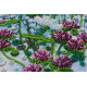 Bead Embroidery Kit on Art Canvas "Chamomile etude (Part 1)"